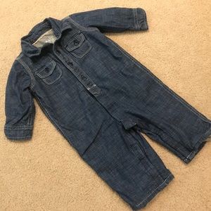 Baby Gap chambray one-piece